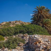 Руины древнего города Итанос, самого восточного поселения на Крите, Греция