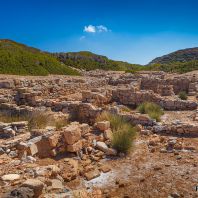 Руины древнего города Итанос, самого восточного поселения на Крите, Греция