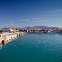 Порт в городе Киссамос, Крит