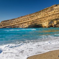 Пляж Матала (Matala beach)